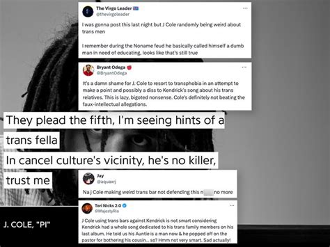 J. Cole Accused of Transphobic Lyrics Amid Kendrick Lamar Rap .